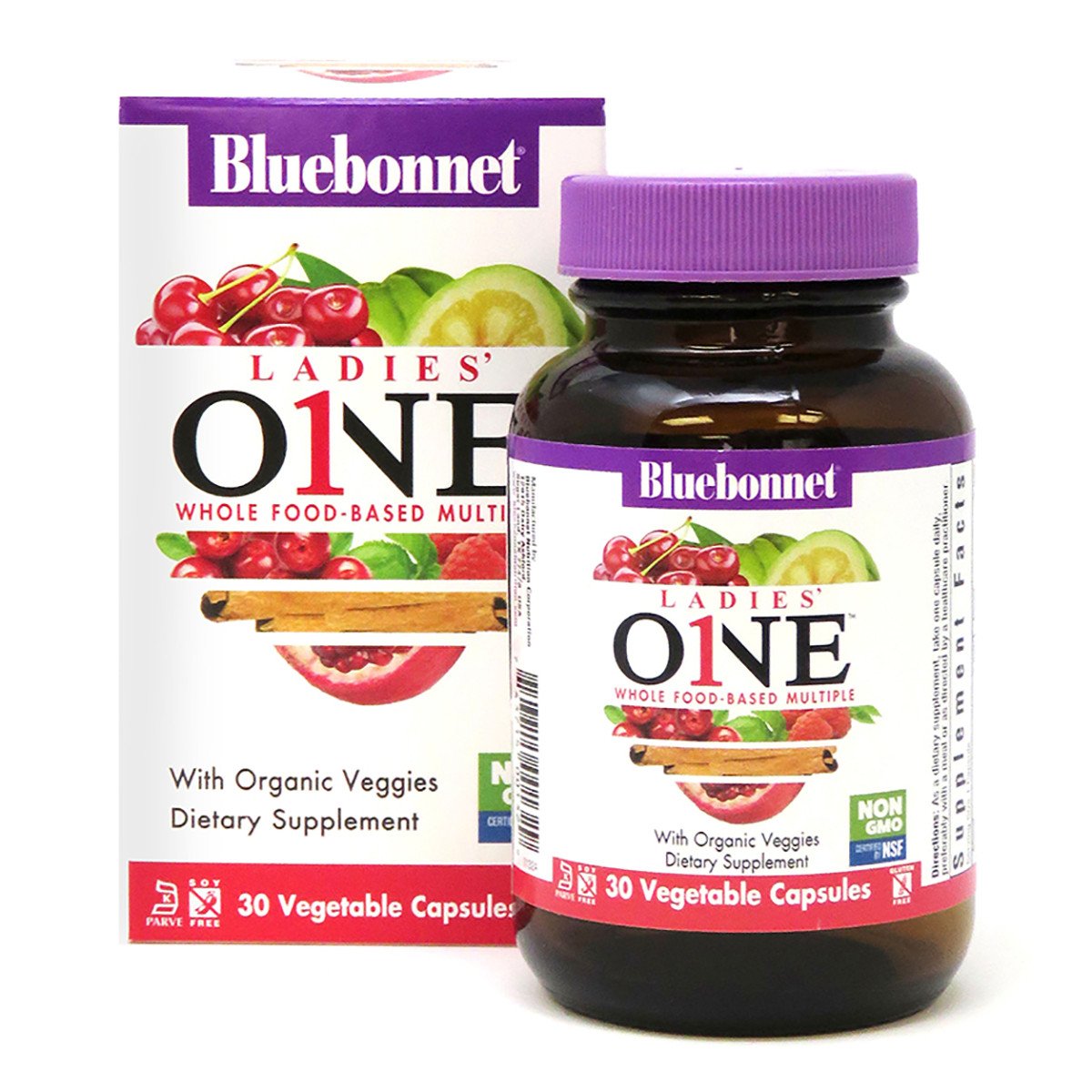 Bluebonnet Nutrition Женские Мультивитамины, Ladies' One, Bluebonnet Nutrition, 30 растительных капсул, , 