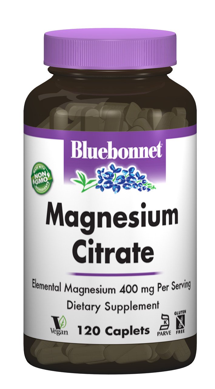Цитрат Магния, Bluebonnet Nutrition, 120 капсул,  мл, Bluebonnet Nutrition. Магний Mg