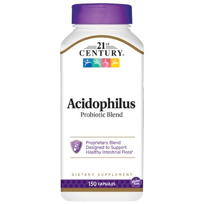 Натуральная добавка 21st Century Acidophilus Probiotic Blend, 150 капсул,  мл, 21st Century. Hатуральные продукты. Поддержание здоровья 