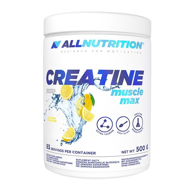 Креатин AllNutrition Creatine Muscle Max, 500 грамм Лимон,  ml, AllNutrition. Сreatine. Mass Gain Energy & Endurance Strength enhancement 