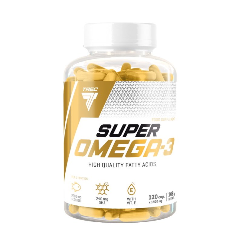 Жирные кислоты Trec Nutrition Super Omega-3, 120 капсул,  ml, Trec Nutrition. Fats. General Health 