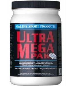 Ultra Mega Pack, 30 piezas, VitaLIFE. Complejos vitaminas y minerales. General Health Immunity enhancement 