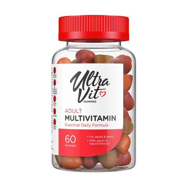 Комплекс витаминов VP Lab Adult Multivitamin (60 жув),  мл, VPLab. Витаминно-минеральный комплекс. Поддержание здоровья Укрепление иммунитета 