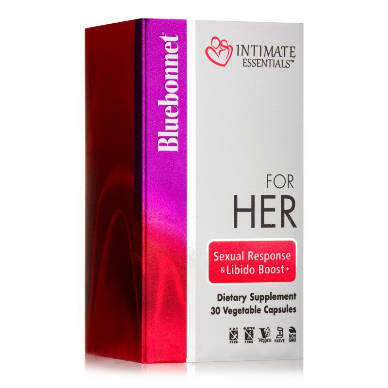 Натуральная добавка Bluebonnet Intimate Essentials For Her Sexual Response &amp; Libido Boost, 30 вегакапсул,  мл, Bluebonnet Nutrition. Hатуральные продукты. Поддержание здоровья 