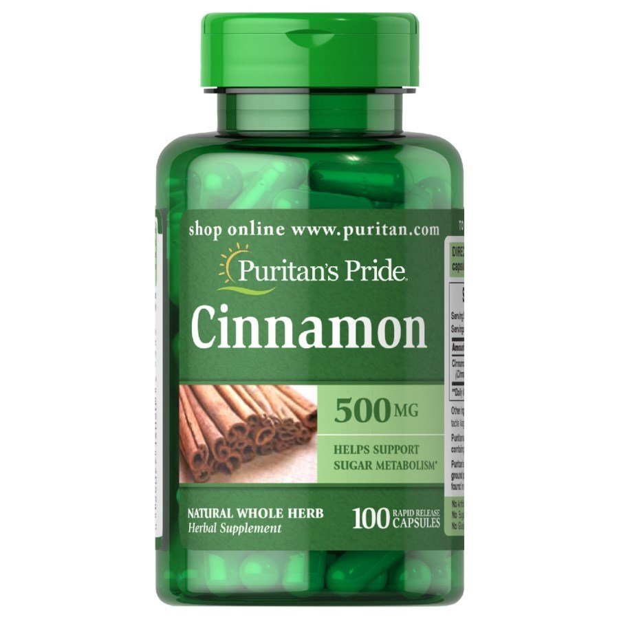 Puritan's Pride Натуральная добавка Puritan's Pride Cinnamon 500 mg, 100 капсул, , 