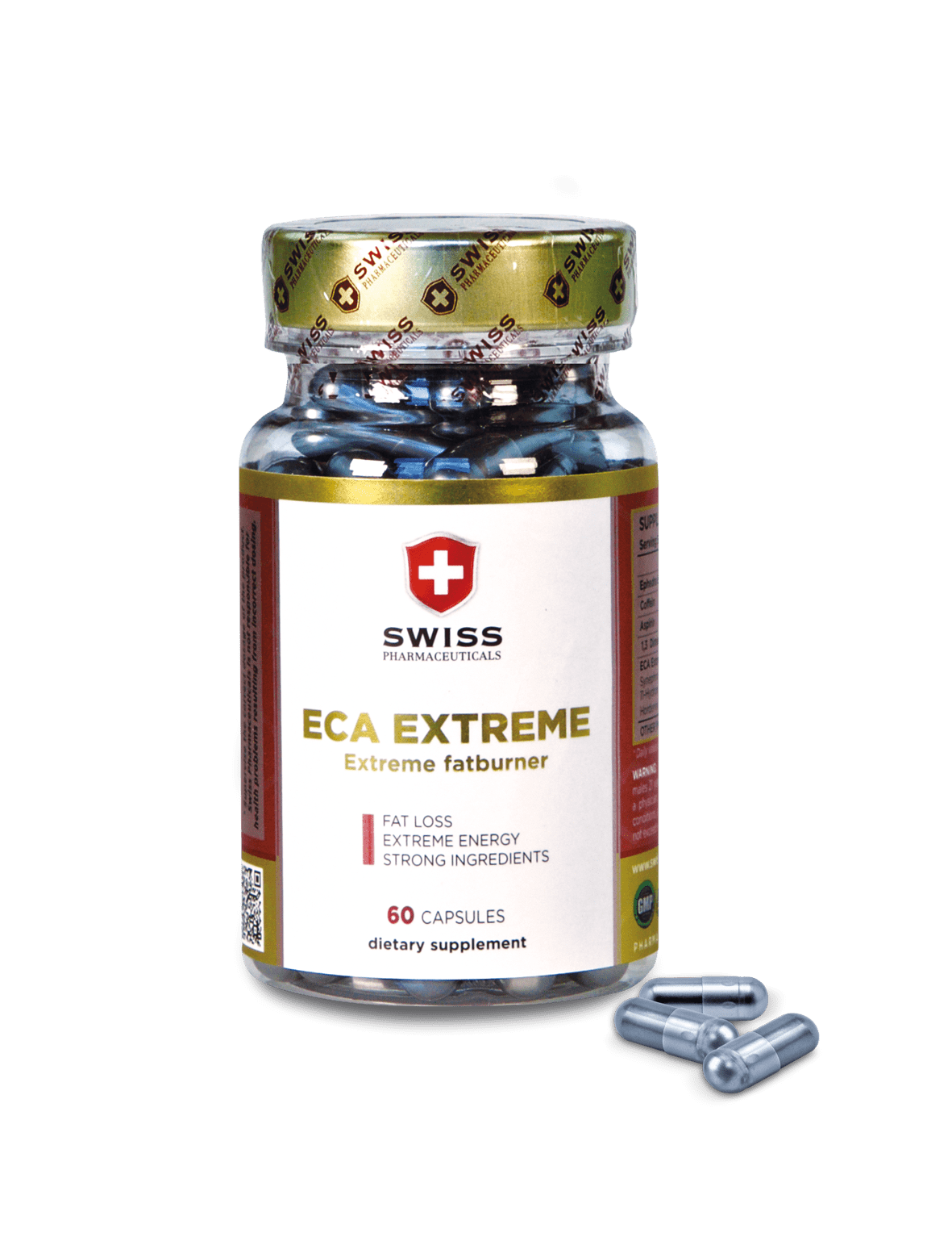 Swiss Pharmaceuticals SWISS PHARMACEUTICALS  ECA Extreme 60 шт. / 60 servings, , 60 шт.