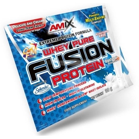 Whey Pure Fusion, 30 г, AMIX. Комплекс сывороточных протеинов. 