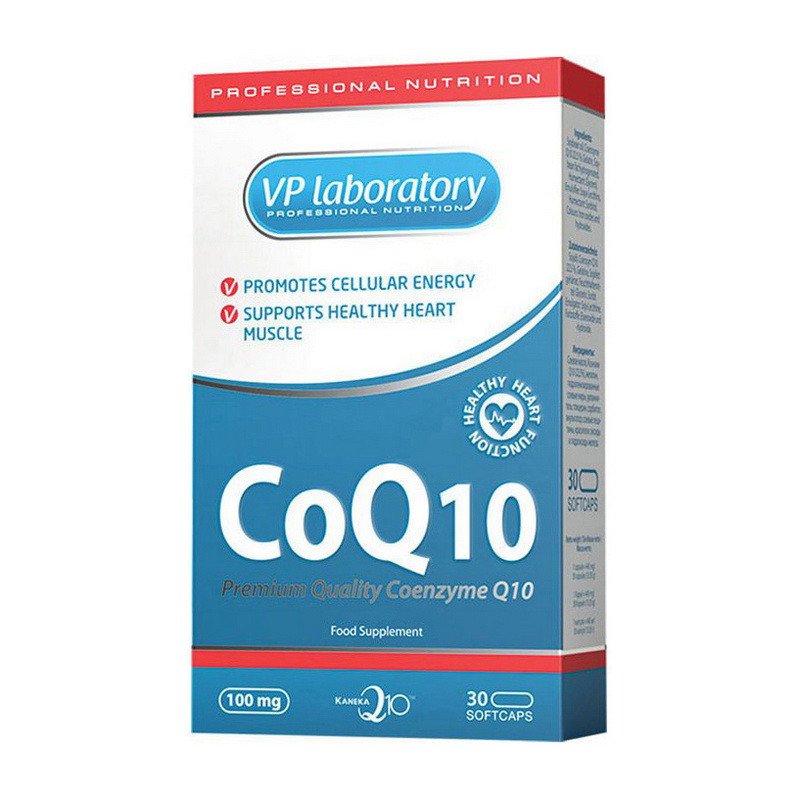 VPLab Коэнзим Q10 VP Laboratory CoQ10 100 mg (30 капс) вп лаб , , 30 