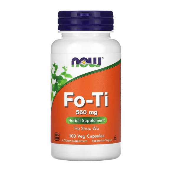 Now NOW Foods Fo-Ti (He Shou Wu) 560 mg 100 Veg Caps, , 100 шт.
