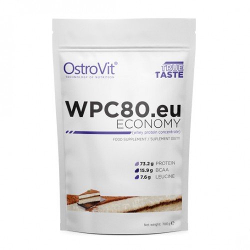 Протеин OstroVit ECONOMY WPC80.eu, 700 грамм Тирамису,  мл, OstroVit. Протеин. Набор массы Восстановление Антикатаболические свойства 