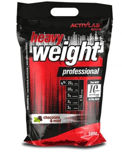 Heavy Weight Professional, 5000 g, ActivLab. Ganadores. Mass Gain Energy & Endurance recuperación 