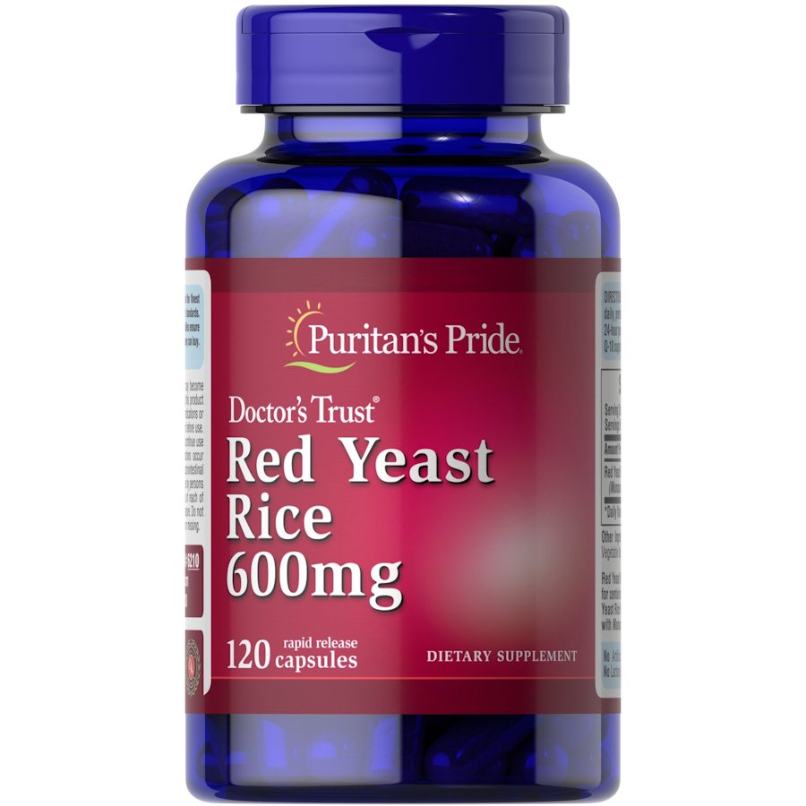 Puritan's Pride Натуральная добавка Puritan's Pride Red Yeast Rice 600 mg, 120 капсул, , 