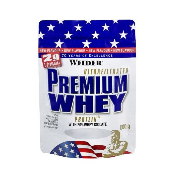 Протеин Weider Premium Whey Protein, 500 грамм Клубника-ваниль,  ml, Weider. Protein. Mass Gain recovery Anti-catabolic properties 