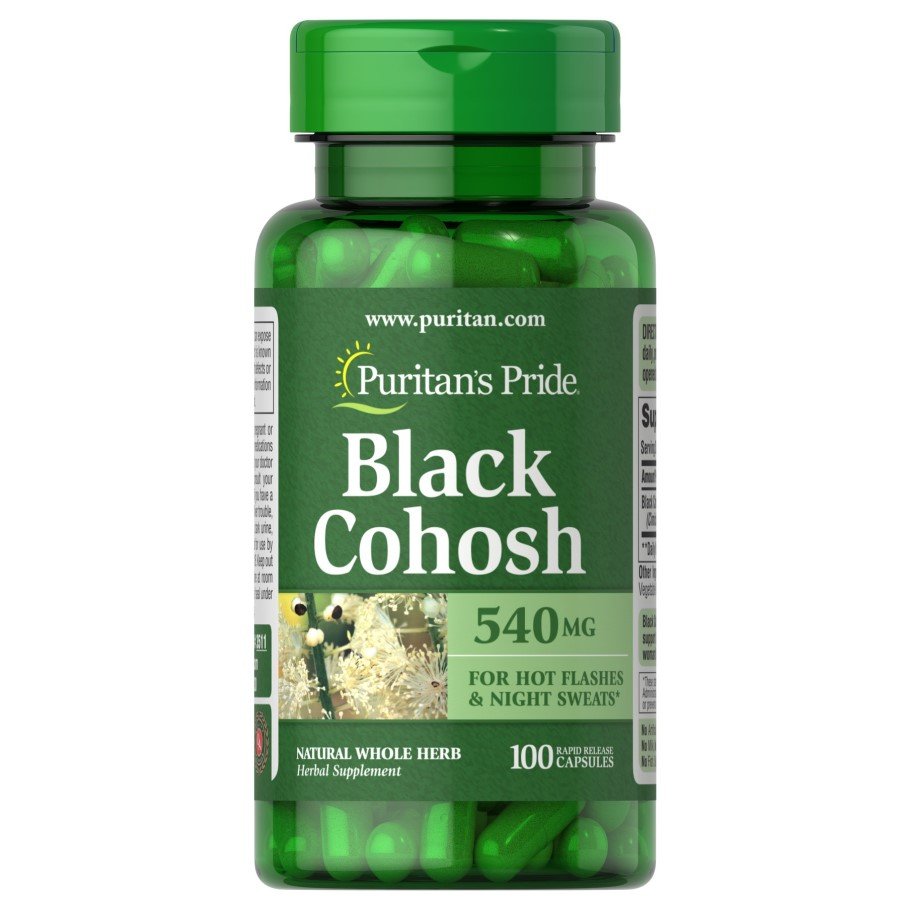 Puritan's Pride Натуральная добавка Puritan's Pride Black Cohosh 540 mg, 100 капсул, , 