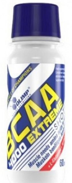 BCAA 4000 Extreme Shot, 60 ml, Olimp Labs. BCAA. Weight Loss recuperación Anti-catabolic properties Lean muscle mass 