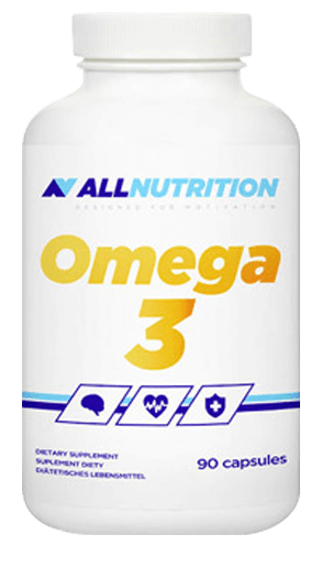 Omega 3, 90 pcs, AllNutrition. Omega 3 (Fish Oil). General Health Ligament and Joint strengthening Skin health CVD Prevention Anti-inflammatory properties 