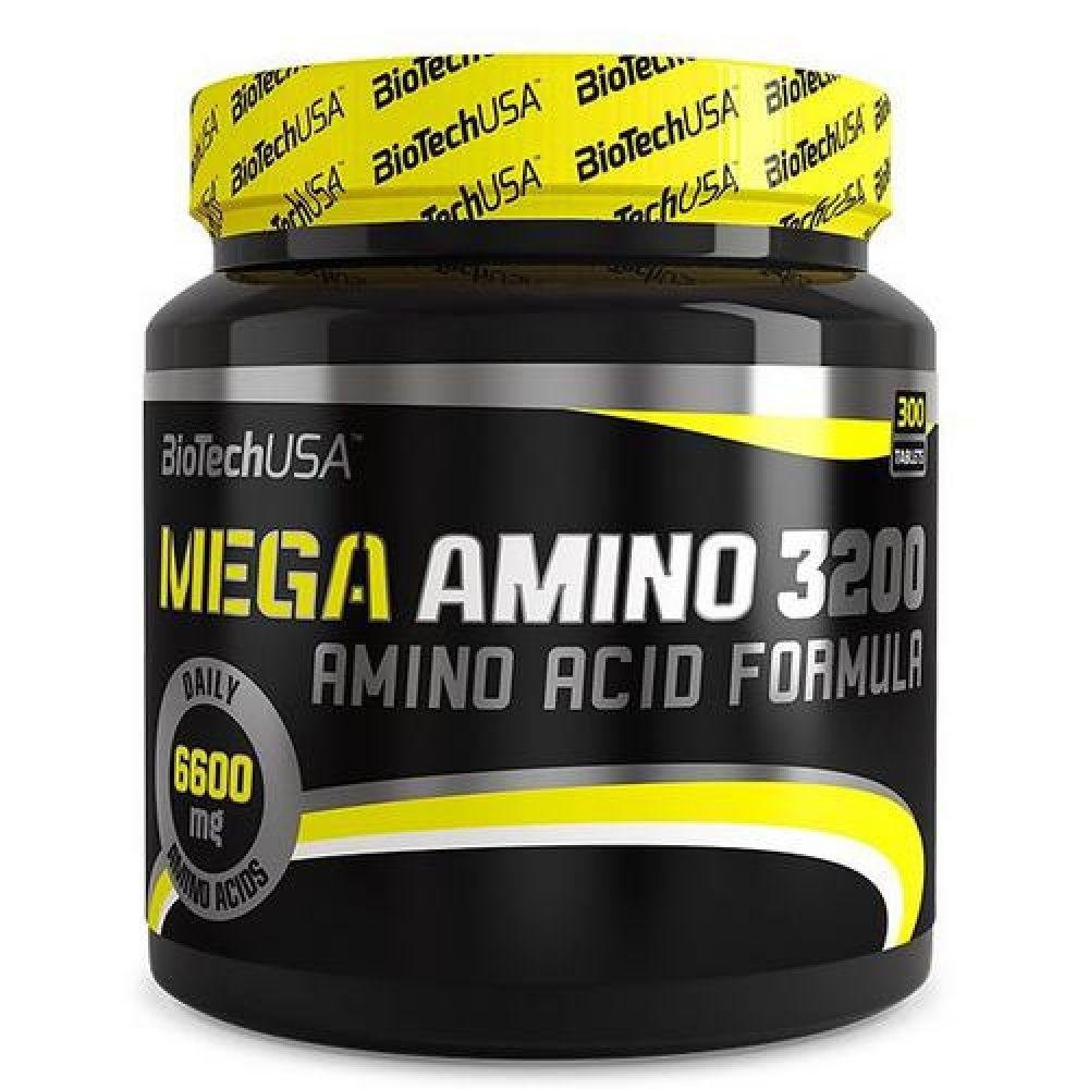 Mega Amino 3200, 300 piezas, BioTech. Complejo de aminoácidos. 