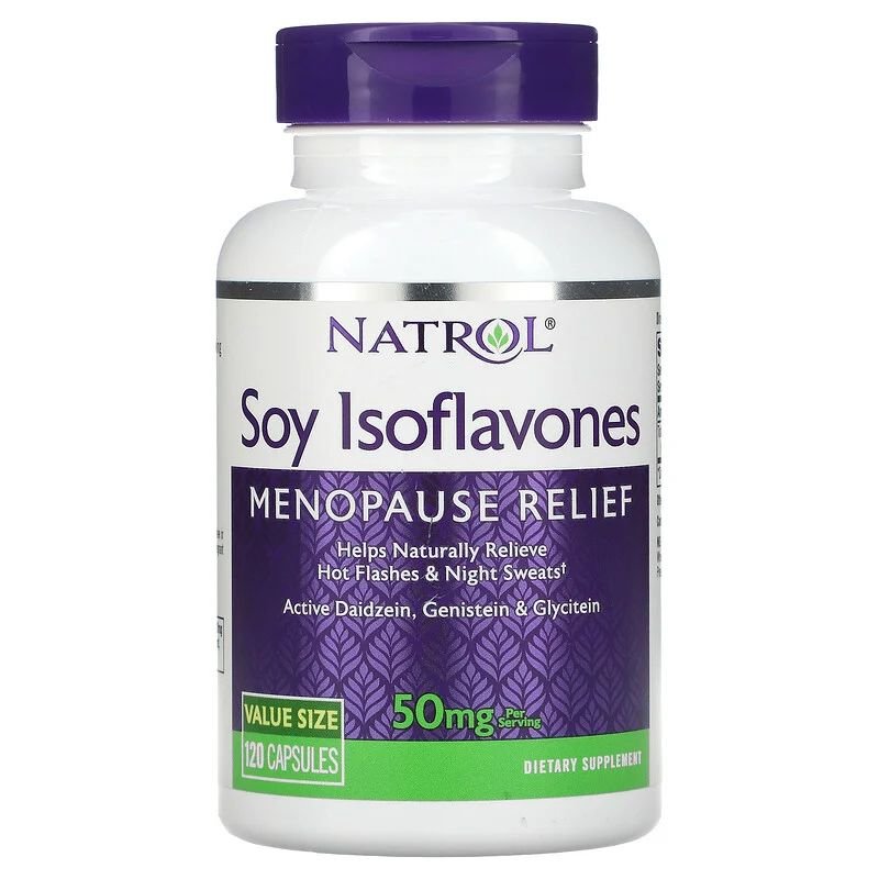 Натуральная добавка Natrol Soy Isoflavones 50 mg, 120 капсул,  мл, Natrol. Hатуральные продукты. Поддержание здоровья 