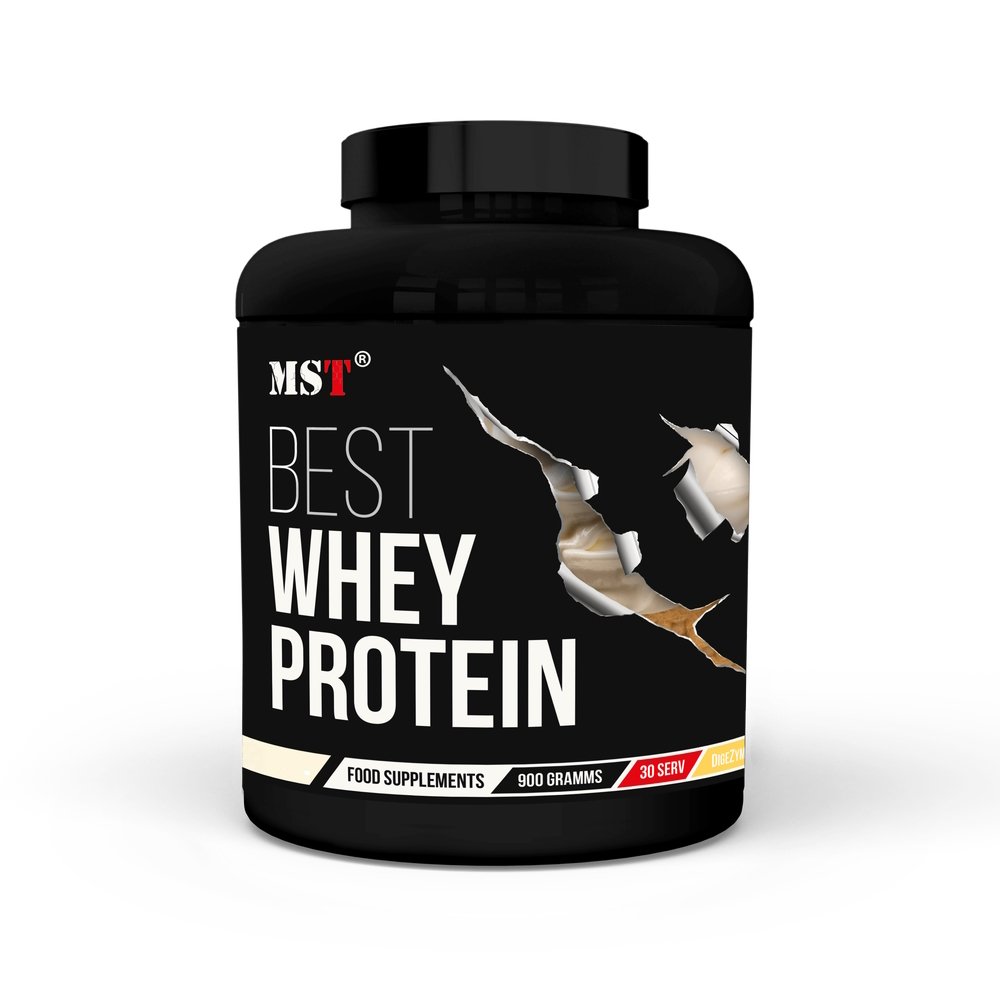 Протеин MST Best Whey Protein, 900 грамм Банановый йогурт,  мл, MST Nutrition. Протеин. Набор массы Восстановление Антикатаболические свойства 