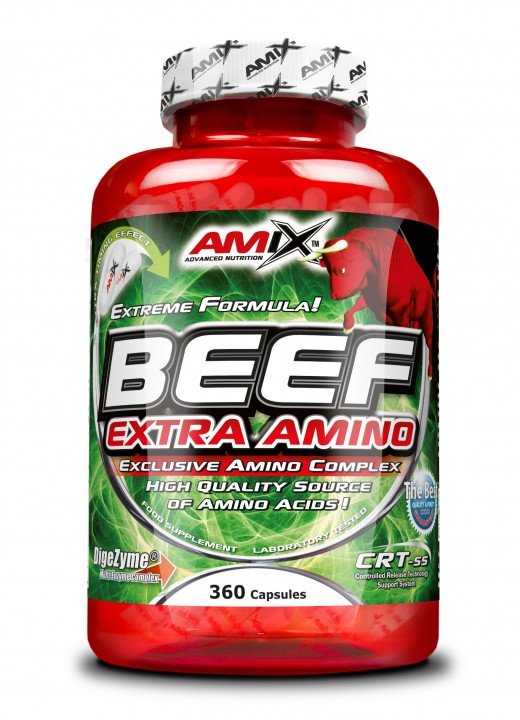 Beef Extra Amino, 360 piezas, AMIX. Complejo de aminoácidos. 
