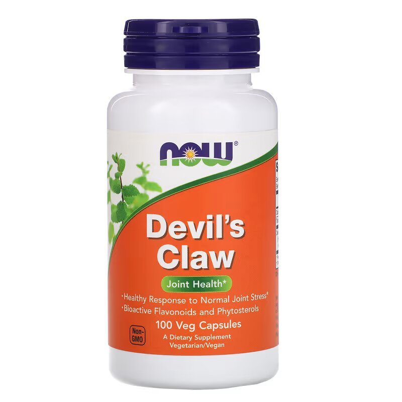 Натуральная добавка NOW Devil's Claw, 100 вегакапсул,  мл, Now. Hатуральные продукты. Поддержание здоровья 