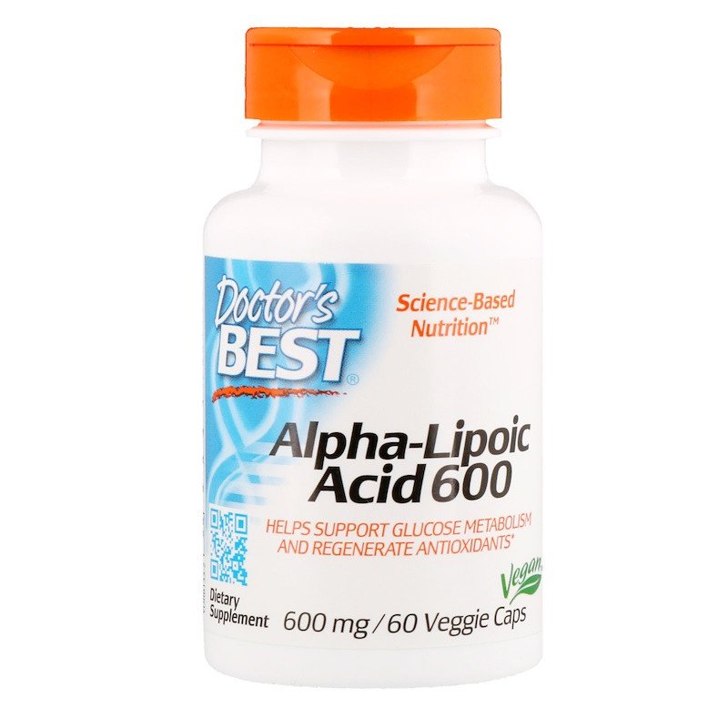 Doctor's BEST Doctor's Best Best Alpha-Lipoic Acid 600 mg 60 VCaps, , 60 шт.