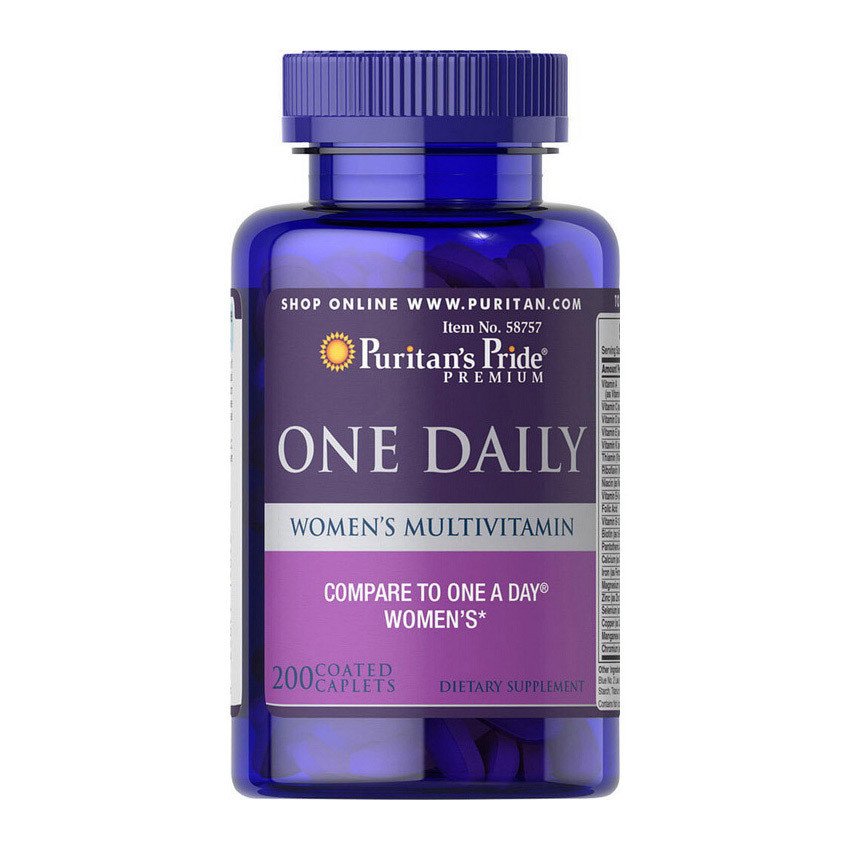 Puritan's Pride Витамины для женщин Puritan's Pride One Daily Women's Multivitamin (200 капс) пуританс прайд, , 200 