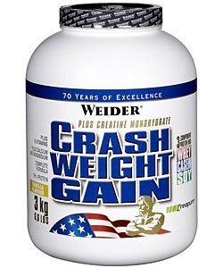 Crash Weight Gain, 3000 g, Weider. Ganadores. Mass Gain Energy & Endurance recuperación 