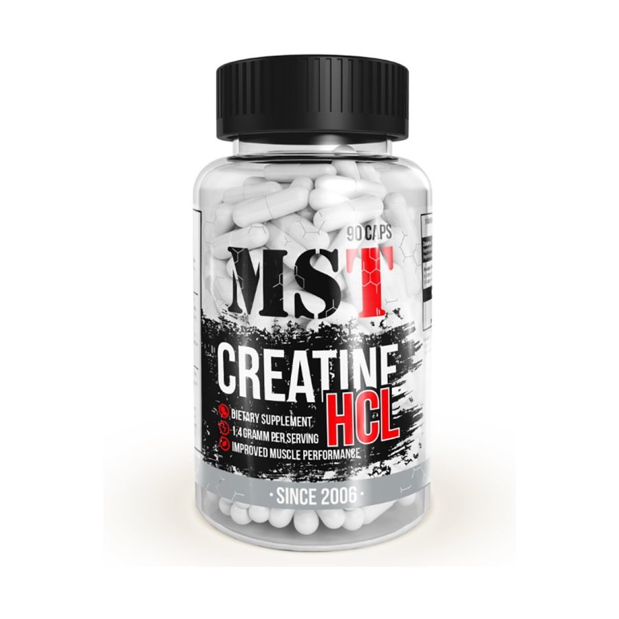Креатин MST Creatine HCL, 90 вегакапсул,  мл, MST Nutrition. Креатин. Набор массы Энергия и выносливость Увеличение силы 