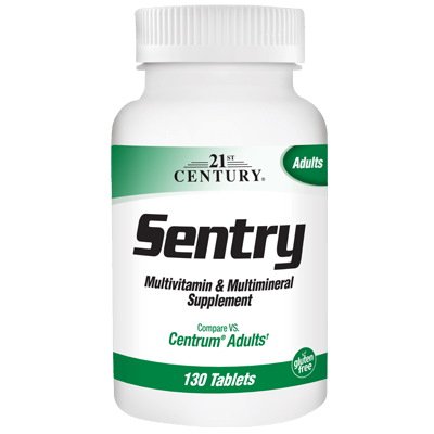 Витамины и минералы 21st Century Sentry Multivitamin and Multimineral, 130 таблеток,  мл, 21st Century. Витамины и минералы. Поддержание здоровья Укрепление иммунитета 