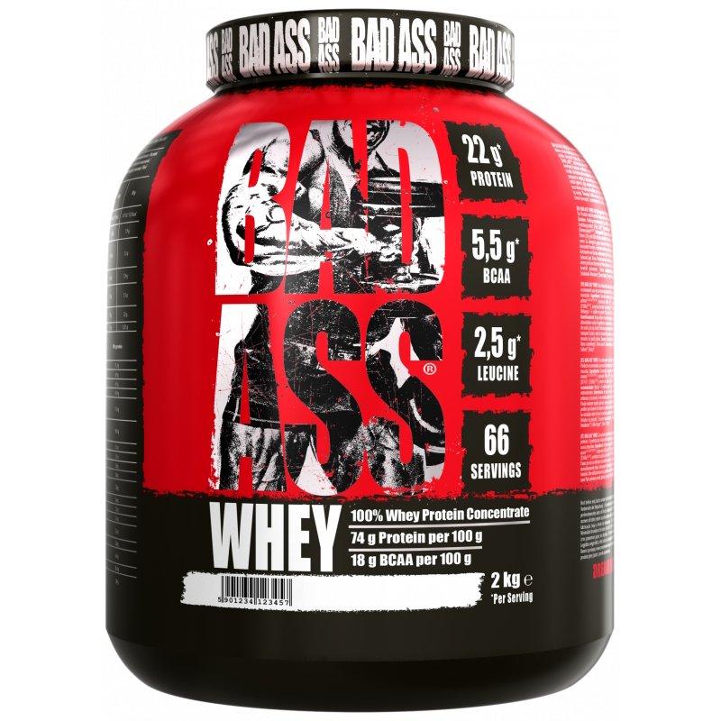 Протеин Fitness Authority BAD ASS Whey, 2 кг Snickers,  ml, Fitness Authority. Protein. Mass Gain recovery Anti-catabolic properties 