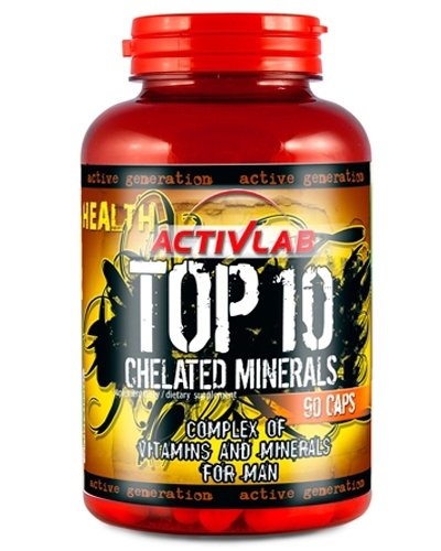 Top 10 Chelated Minerals, 90 pcs, ActivLab. Vitamin Mineral Complex. General Health Immunity enhancement 