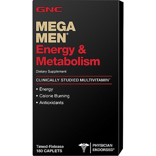 Mega Men Energy & Metabolism, 180 pcs, GNC. Vitamin Mineral Complex. General Health Immunity enhancement 