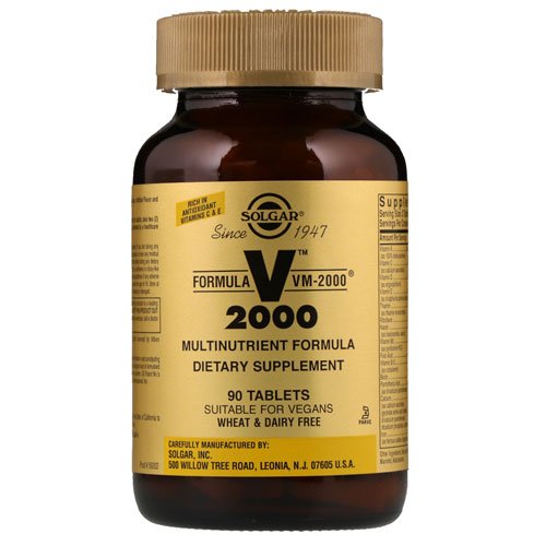 Solgar Formula VM-2000 90 таб Без вкуса,  ml, Solgar. Vitamins and minerals. General Health Immunity enhancement 