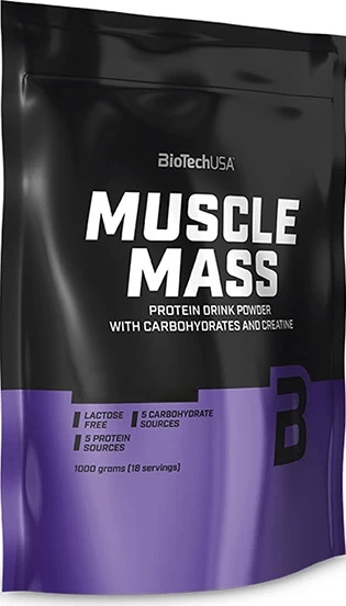BioTech Muscle Mass BioTech 1000 g Chocolate, , 1000 г