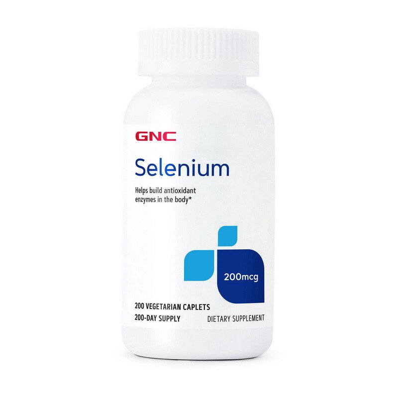 Селен GNC Selenium 200 mcg 200 каплет,  ml, GNC. Selenium. General Health Immunity enhancement Skin health Strengthening hair and nails 