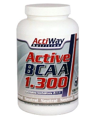 BCAA 1300, 100 pcs, ActiWay Nutrition. BCAA. Weight Loss स्वास्थ्य लाभ Anti-catabolic properties Lean muscle mass 