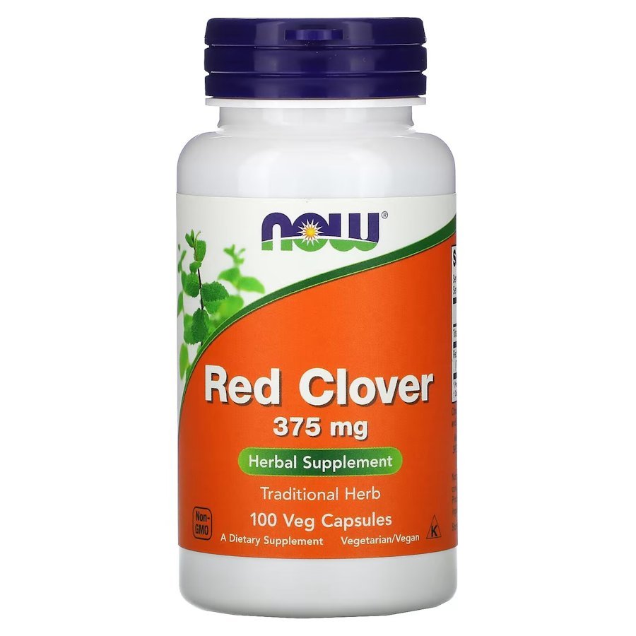 Натуральная добавка NOW Red Clower 375 mg, 100 вегакапсул,  мл, Now. Hатуральные продукты. Поддержание здоровья 