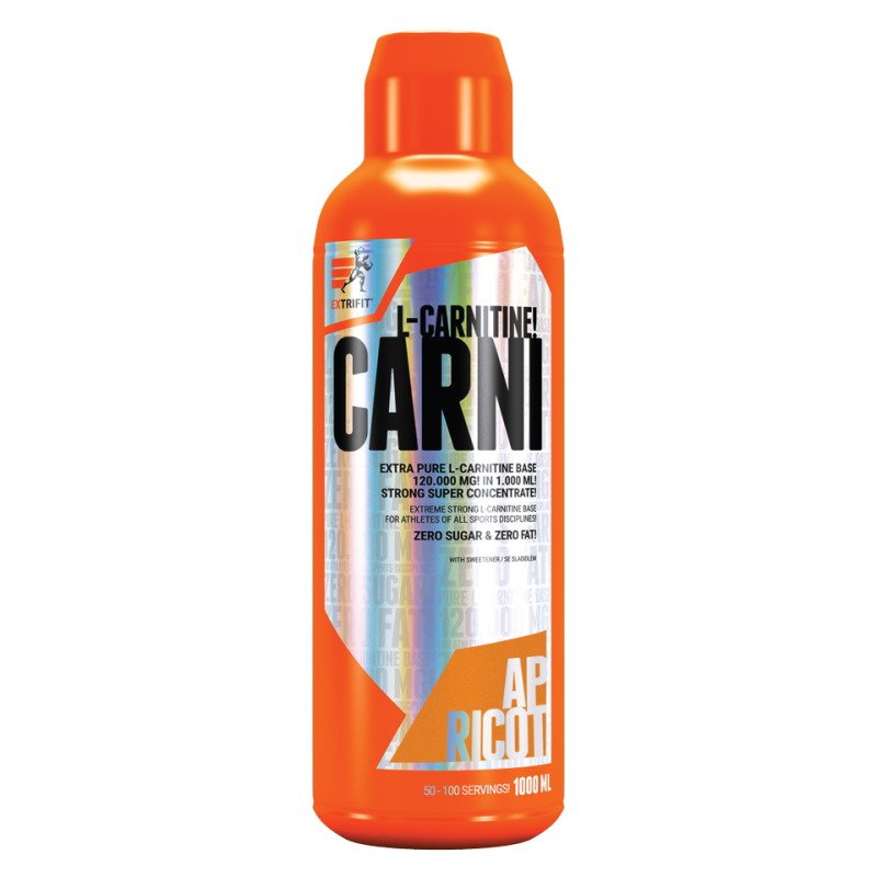 Жиросжигатель Extrifit Carni 120 000 Liquid, 1 литр Абрикос,  ml, EXTRIFIT. Quemador de grasa. Weight Loss Fat burning 