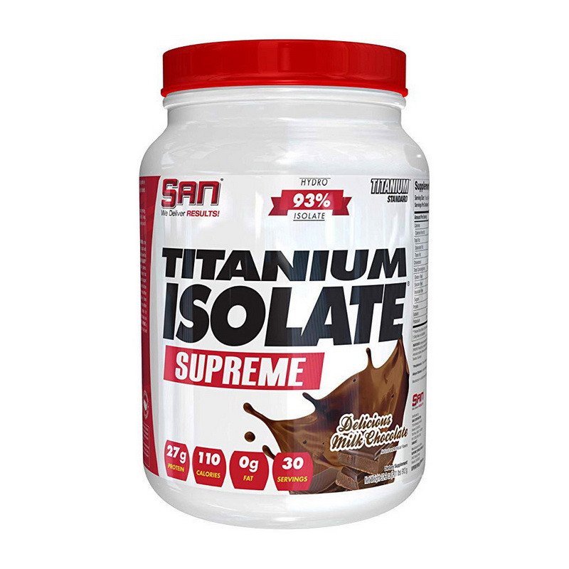 San Сывороточный протеин изолят SAN Titanium Isolate Supreme 912 грамм Молочный шоколад, , 