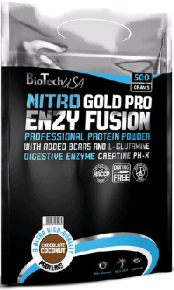 Nitro Gold Pro Enzy Fusion, 500 g, BioTech. Whey Protein Blend. 