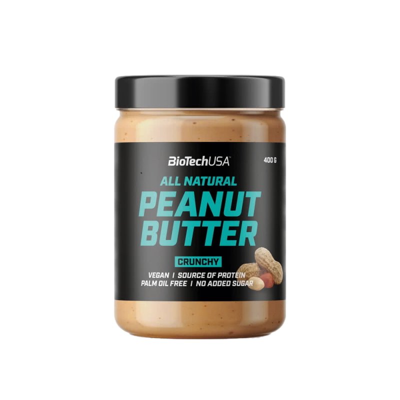 Заменитель питания BioTech Peanut Butter, 400 грамм - Crunchy,  мл, BioTech. Заменитель питания. 