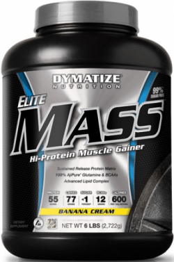 Elite Mass Gainer, 2722 g, Dymatize Nutrition. Gainer. Mass Gain Energy & Endurance recovery 