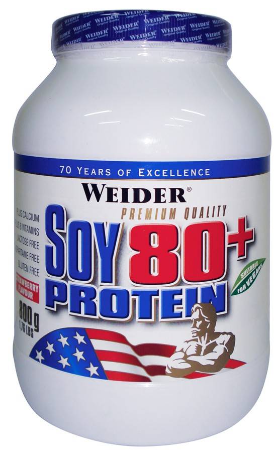Soy 80+ Protein, 800 g, Weider. Soy protein. 