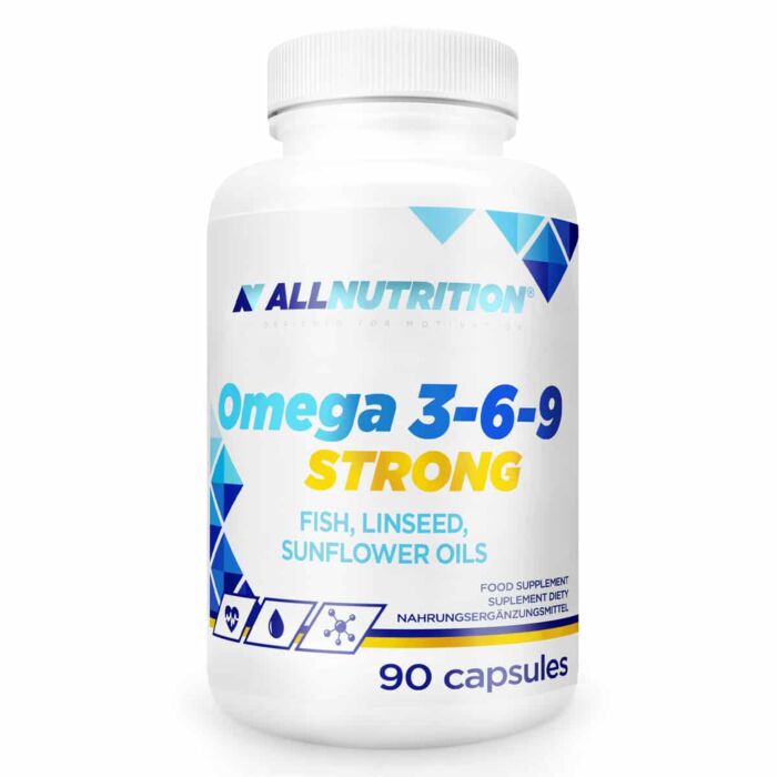 Жирные кислоты AllNutrition Omega 3-6-9 Strong, 90 капсул,  ml, AllNutrition. Fats. General Health 