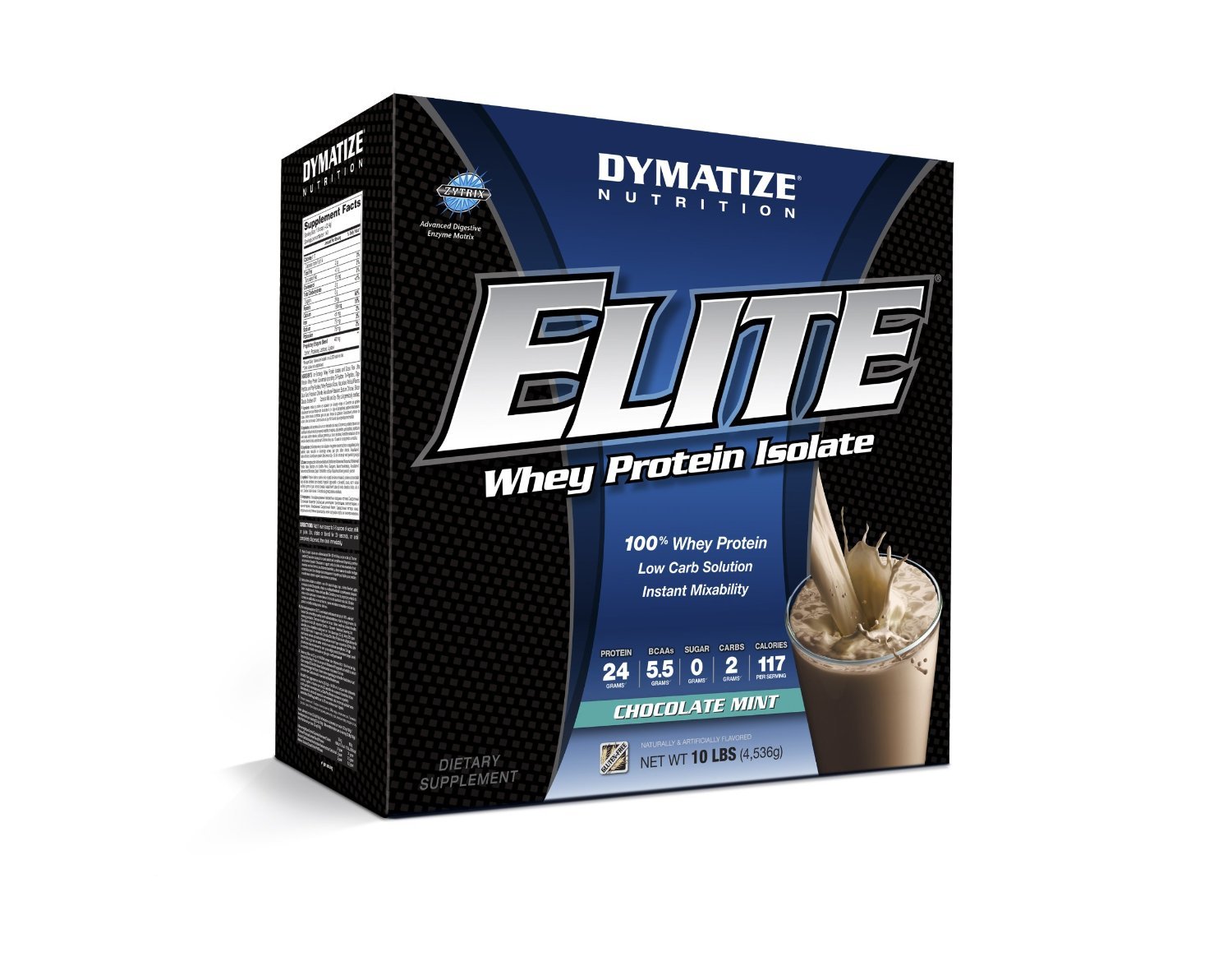 Elite Whey Protein Isolate, 4580 г, Dymatize Nutrition. Сывороточный изолят. Сухая мышечная масса Снижение веса Восстановление Антикатаболические свойства 