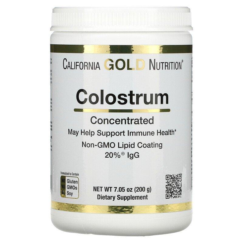 California Gold Nutrition Colostrum Powder 200 g,  мл, California Gold Nutrition. Спец препараты. 