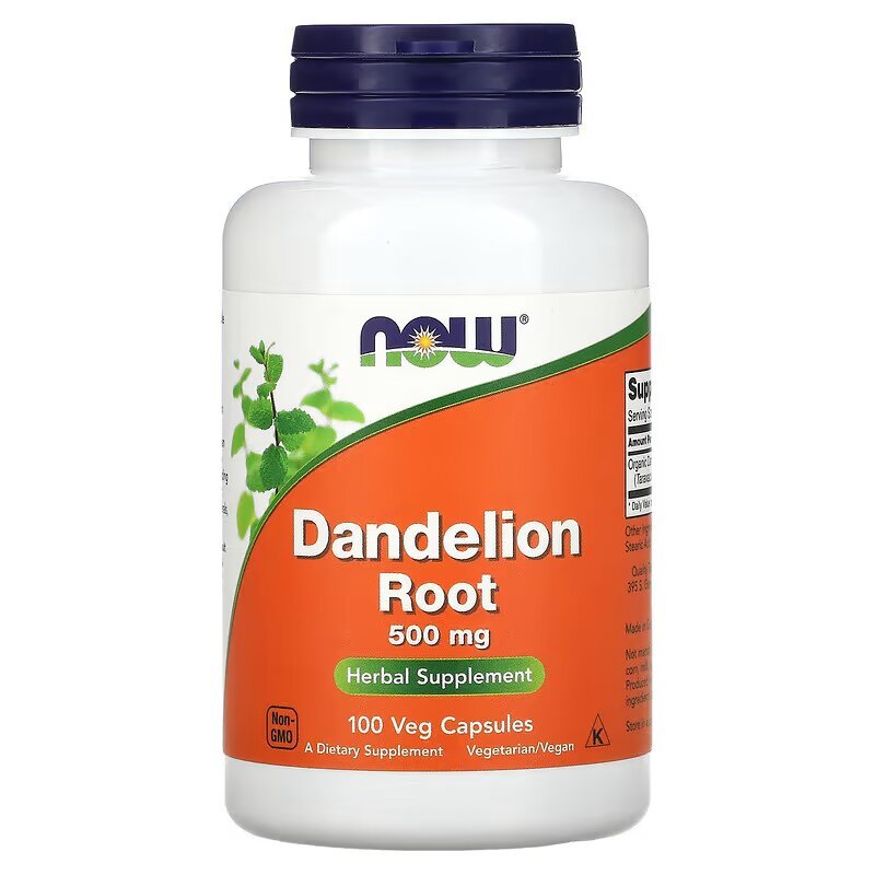 Now Натуральная добавка NOW Dandelion Root 500 mg, 100 вегакапсул, , 
