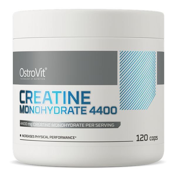 Креатин OstroVit Creatine Monohydrate 4400, 120 капсул,  мл, OstroVit. Креатин. Набор массы Энергия и выносливость Увеличение силы 