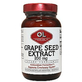 Grape Seed Extract 200 mg, 100 шт, Olympian Labs. Спец препараты. 